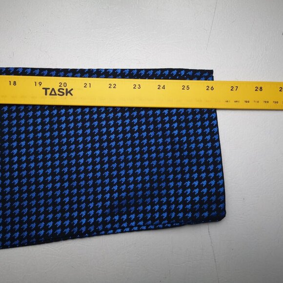 Old Navy Pixie Slim Leg Ladies Size 12 Royal Blue & Black Houndstooth Pants - Picture 14 of 14